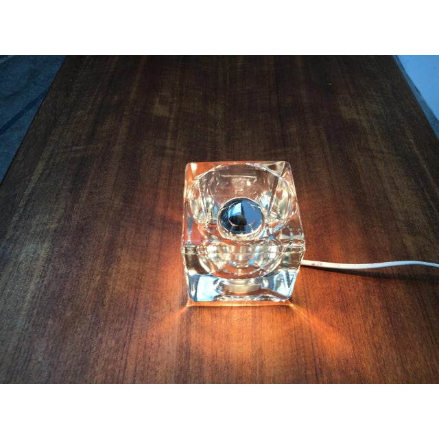 Mid-Century Modern Vintage German Glass TA 14 Cube Table Lamp from Peill & Putzler, 1970s For Sale - Image 3 of 16