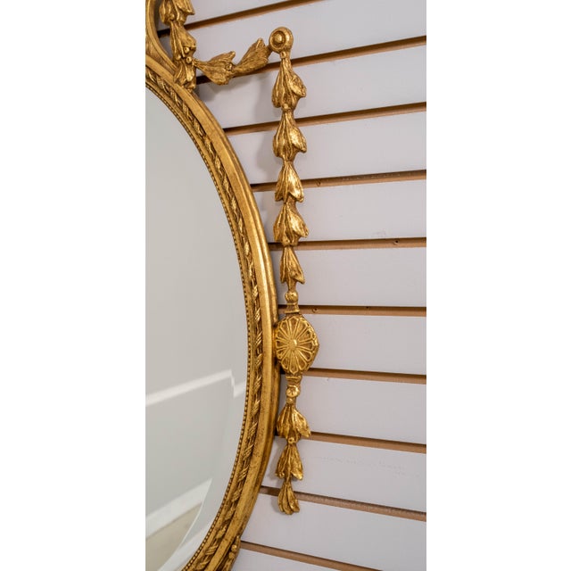 Traditional Friedman Brothers Gold Finish Model #6769 Adam Style Mirror For Sale - Image 3 of 11