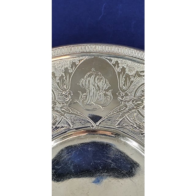 Mid 19th Century Tiffany & Co Sterling Griffin Dragon Plate Demitasse Saucer 1863 For Sale - Image 13 of 18