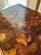 Aged Brass and Tessellated Coconut Shell End Table For Sale - Image 9 of 10