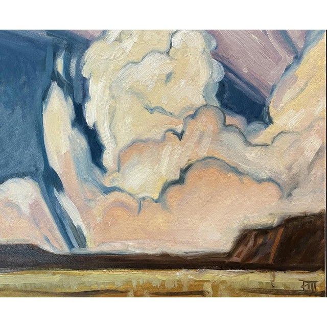 Original Oil Painting, Thunderhead Plains II For Sale - Image 4 of 4