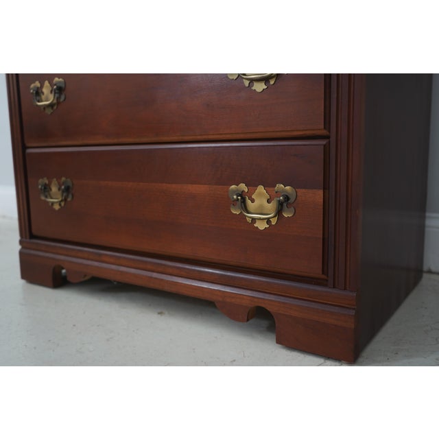 Broyhill Cherry Open Bookcase Wall Unit Cabinet For Sale - Image 12 of 16