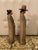 Vintage Hand Painted Ceramic Statues - Set of 2 For Sale In Denver - Image 6 of 9
