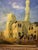 The Mosque of Kaid Bey Cairo Oil on Canvas For Sale - Image 4 of 6