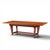 Art Deco Maxime Old Art Deco French Cherrywood and Copper Dining Table For Sale - Image 3 of 6