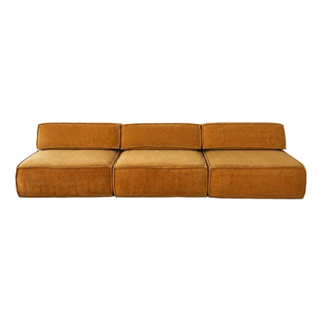 Trio 3-Seater Sofa by Cor for Form AG, 1970s, Set of 6 For Sale