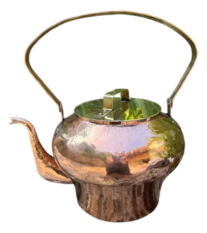 French Copper Teapot