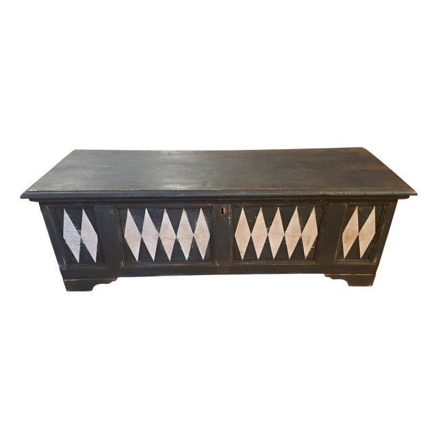 Poplar Lacquered Chest, 1890s For Sale