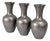 Swedish Modern Pewter Vases by Schreuder & Olsson, 1970s, Set of 3 For Sale