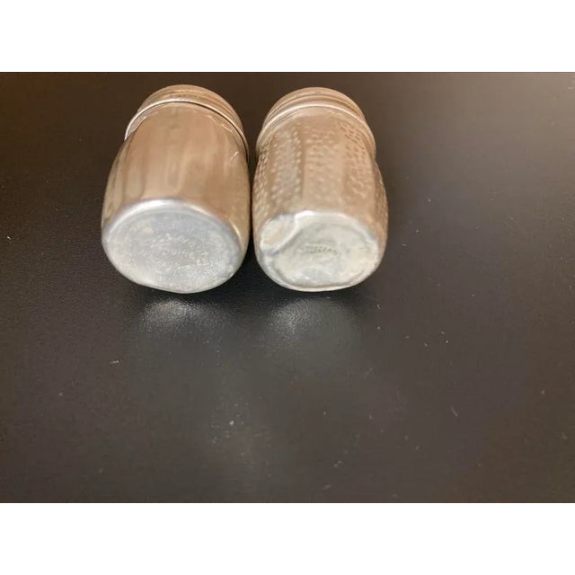 Vintage Sterling Silver Salt & Pepper Shakers - a Pair For Sale - Image 11 of 12