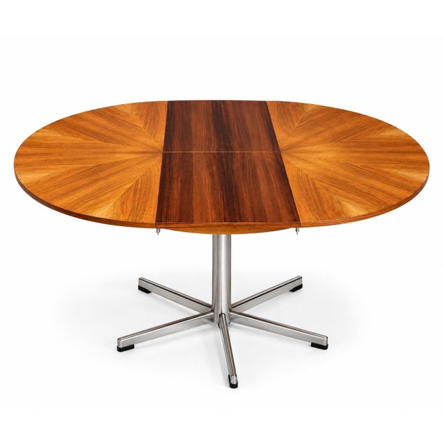 Round Extendable Dining Table from Emu, Italy, 1960s For Sale - Image 3 of 6