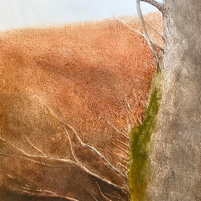 1990s 1990s "Two Studies" Double-Sided Watercolor Painting by Sebastian Upson For Sale - Image 5 of 6