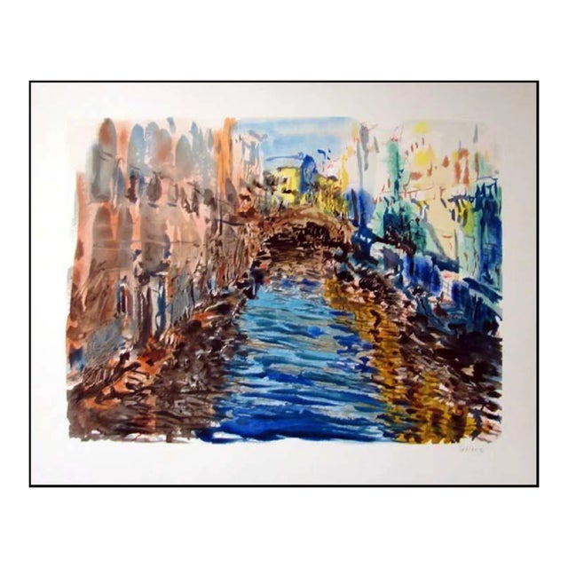 Marco Sassone "Santa Lucia" Hand Signed & Numbered Original Serigraph For Sale