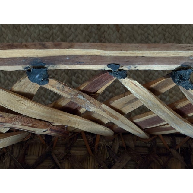 Vintage Equipale Folk Art Leather Chair From Mexico 1930’s-40’s For Sale - Image 10 of 11