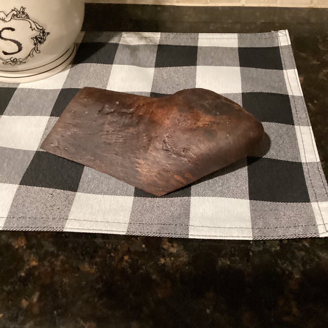 Rustic Hand Carved Wooden Decor For Sale - Image 4 of 6