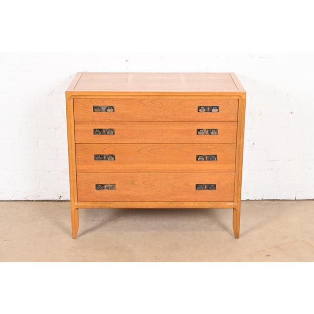 A gorgeous Mid-Century Modern Hollywood Regency dresser or chest of drawers By Mastercraft Furniture USA, Circa 1960s...
