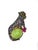 Gemstone Bochic "Orient" Natural Ruby, Sapphire & Green Jade Brooch or Pendent Set In 18K For Sale - Image 7 of 18