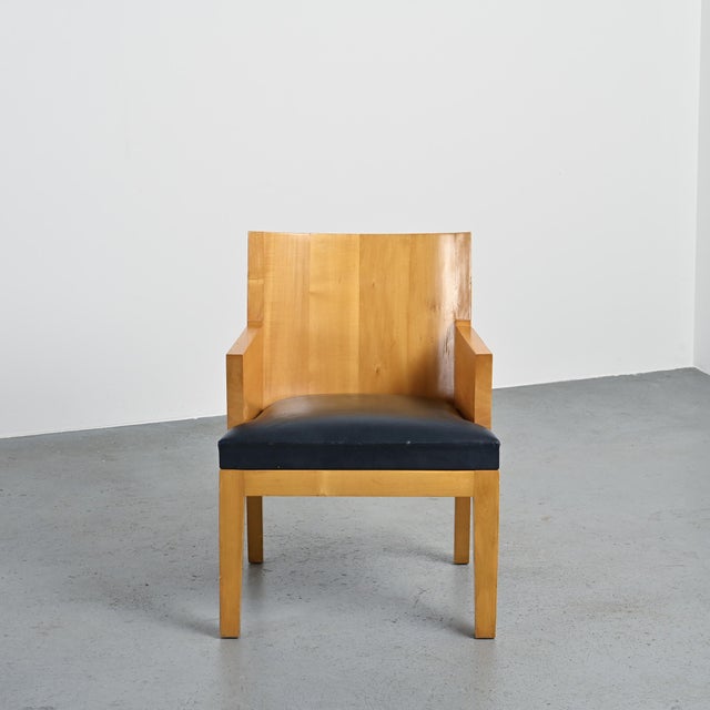 Wood Stall Armchairs by Christian Liaigre, 1990, Set of 2 For Sale - Image 7 of 16