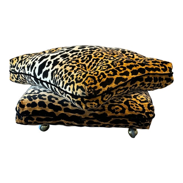 1970s Billy Baldwin Style Stacked Pillow Turkish Ottoman For Sale