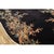1920s 1930s Black Bamboo Floral Antique Chinese Art Deco Carpet 8'4" X 11'8" Wool Rug For Sale - Image 5 of 9