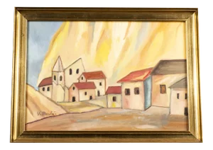 Monti, Untitled, Canvas and Cardboard, Framed