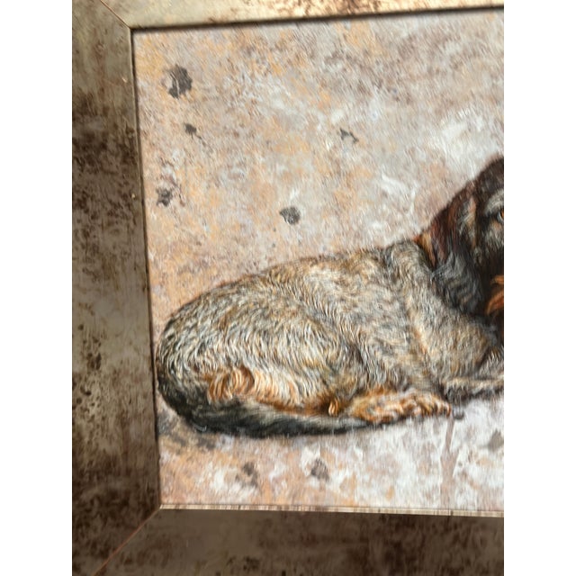 Plat. Victor, Dachshunds, 1960s, Oil on Canvas, Framed For Sale - Image 13 of 18