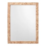 Jamie Young Chandler Burl Wood Rectangle Mirror in Natural For Sale