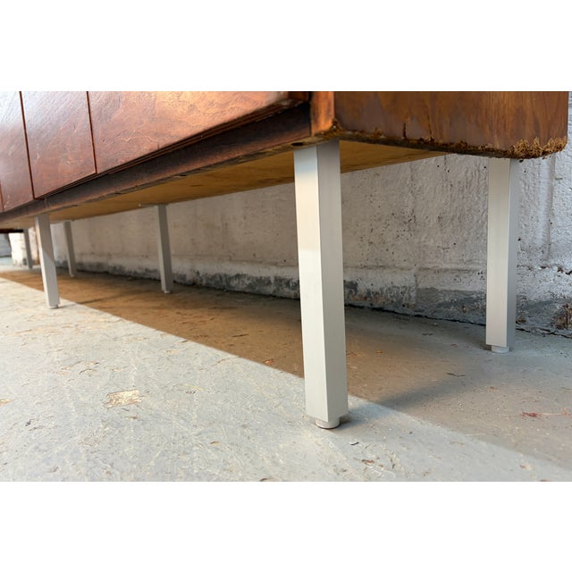 Long Mid 20th Century Modern Marble Credenza For Sale - Image 14 of 14