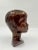1970s Brown Glazed Ceramic Bust of a Boy For Sale - Image 4 of 12
