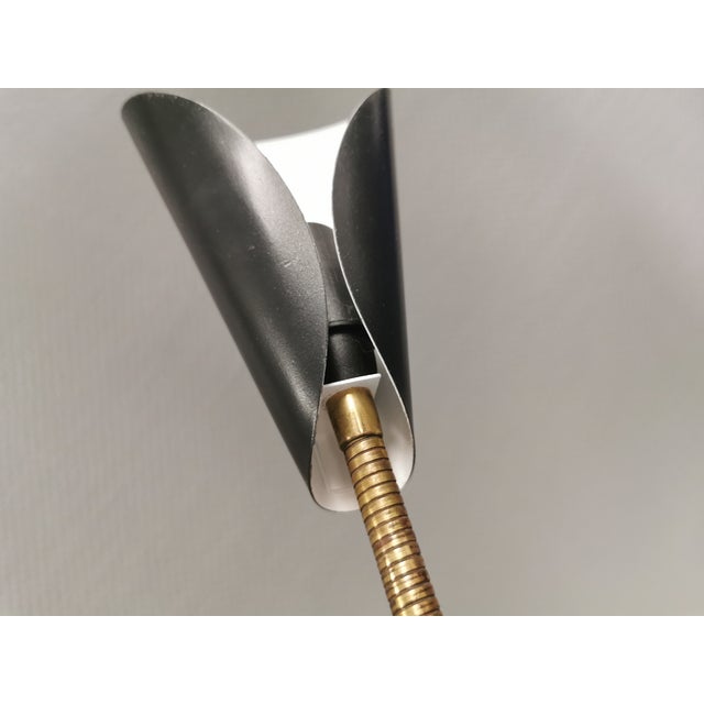 Wall Lamps with Brass Arms, Danish, 1970s, Set of 2 For Sale - Image 10 of 13