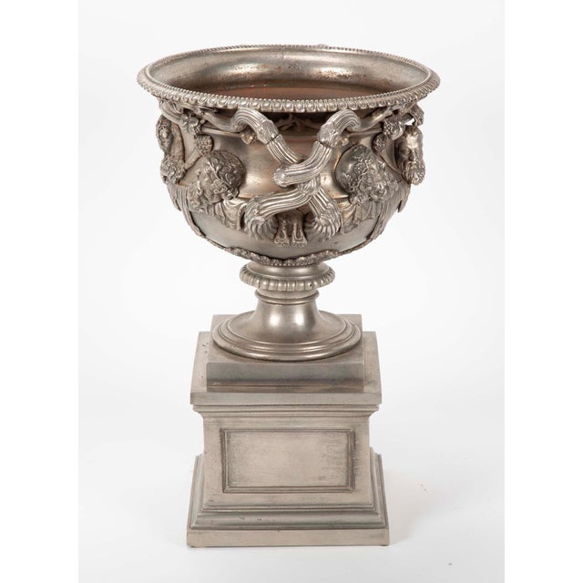 19th Century English Polished Steel Warwick Vase For Sale - Image 10 of 12