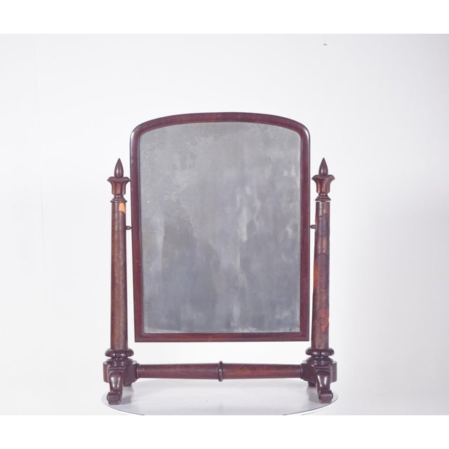 English Dressing Table Mirror with Turnings For Sale - Image 12 of 12