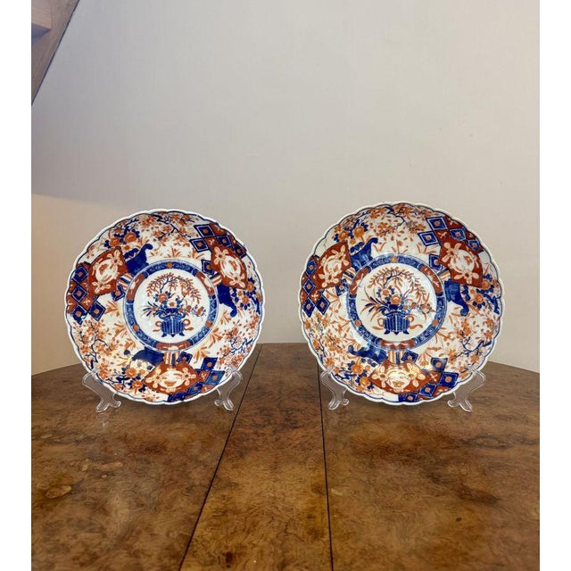 Antique Japanese Imari Plates, 1900, Set of 2 For Sale - Image 6 of 6