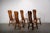De Puydt Belgium was well known for their siplistic brutalist designs in solid oak in the 1970s. this set of 5 chairs have...