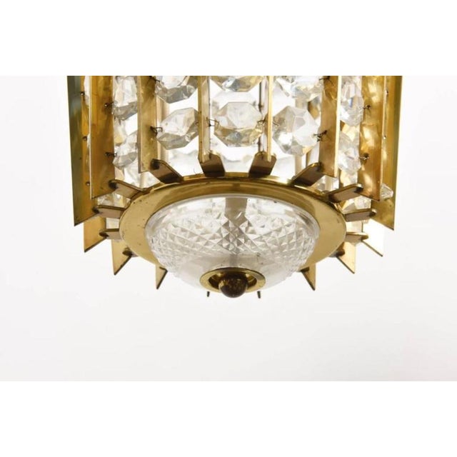 Mid-Century Modern Mid-Century Crystal Pendant Lantern from Bakalowits & Söhne, 1950s For Sale - Image 3 of 7