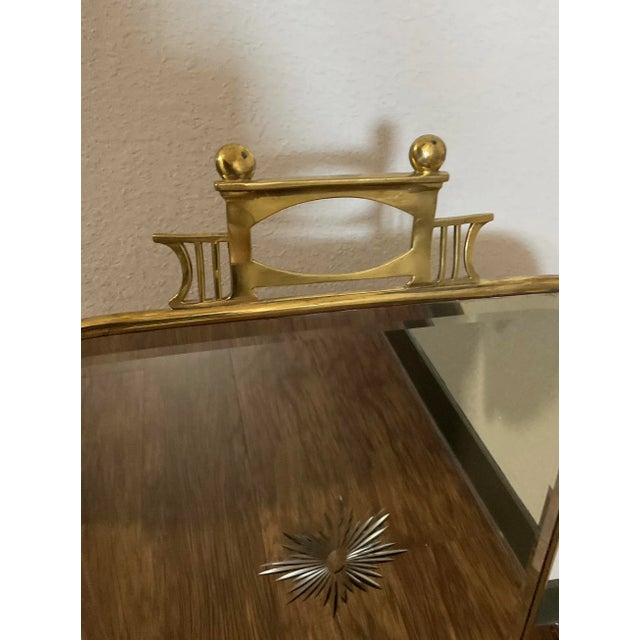 1900 - 1909 19th Century Mirrored Fire Screen For Sale - Image 5 of 9