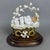 Vintage Mary Child in Bell Wax Golden Cradle with Wooden Base, 1950s For Sale - Image 3 of 12