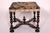Jacobean Antique William and Mary Style Bench With Tapestry Upholstered Seat For Sale - Image 3 of 9