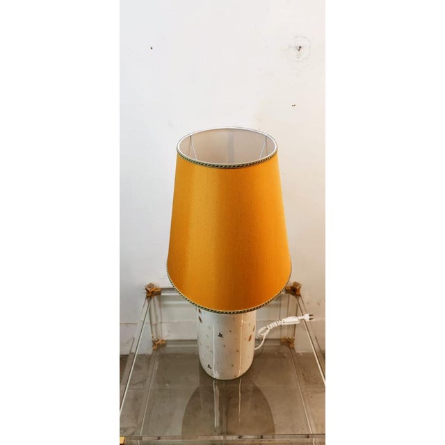 Ceramic Light with Bees and Oval Lampshade For Sale - Image 12 of 18
