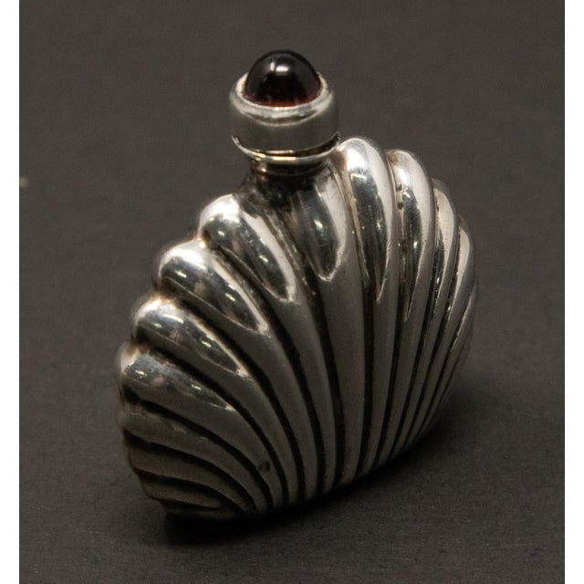 Metal Antique Tiny Sterling Silver Perfume Bottle For Sale - Image 7 of 10