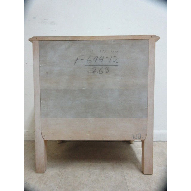 Vintage French Provincial Carved & Painted Nightstand For Sale - Image 4 of 8