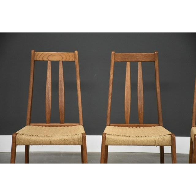 1960s 1960s Danish Modern Teak Dining Chairs - Set of 4 For Sale - Image 5 of 11