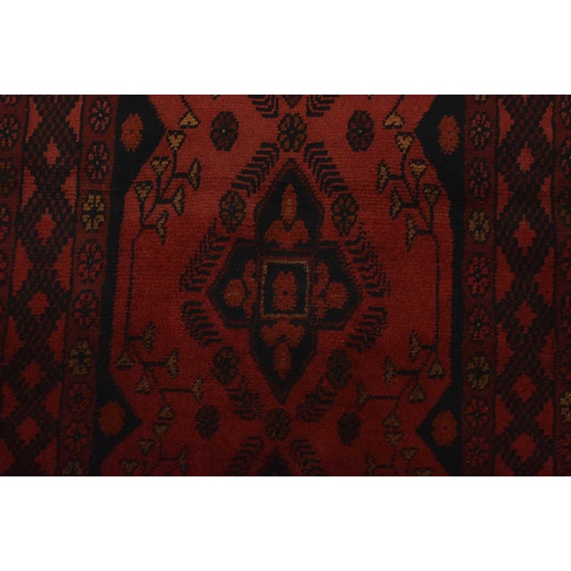 2020s Turkmen Rug 2’7” X 4’2” Red Wool Tribal Hand-Knotted Oriental Carpet For Sale - Image 5 of 10