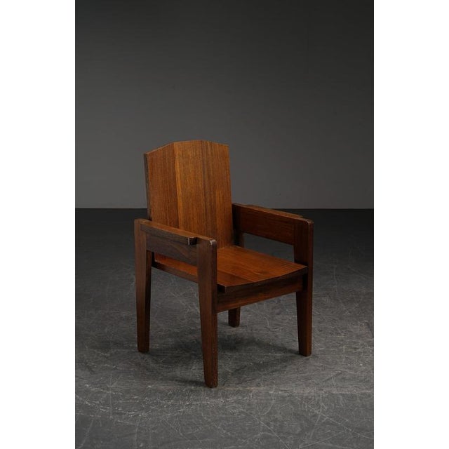 Wood Architectural Armchairs, 1960s, Set of 2 For Sale - Image 7 of 18