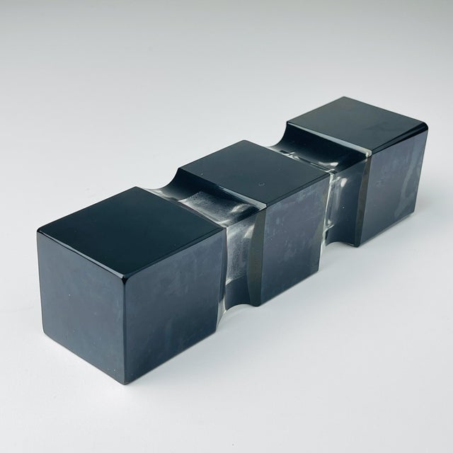 Black Sommerso Murano Glass Vase by Pagnin & Bon, Italy, 1960s For Sale - Image 7 of 11