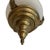 1940s Vintage Victorian Frosted Glass/Brass Flush Mount Ceiling Light For Sale - Image 5 of 6