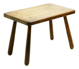 Mid-Century Brutalist Wood Coffee Table, 1960s