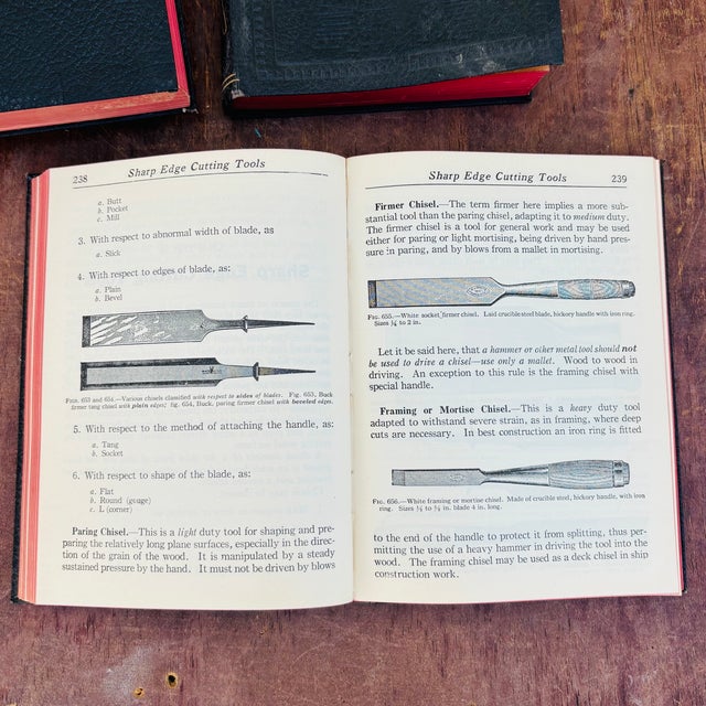 1940 Audels Carpenters & Builders Guide Books – Complete 4-Volume Leather-Bound Set For Sale - Image 11 of 14