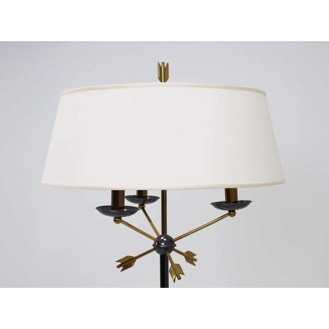 Mid-Century Modern French Floor Lamp with Arrows from Maison Jansen, 1950s For Sale - Image 3 of 5