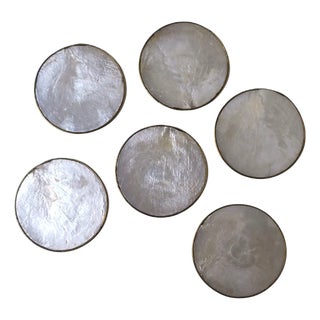 Seashell Coasters, Set of 6 For Sale